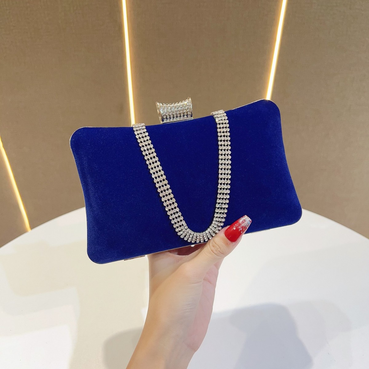 Tassel Fringe Trim - Borsa da banchetto in velluto 2025